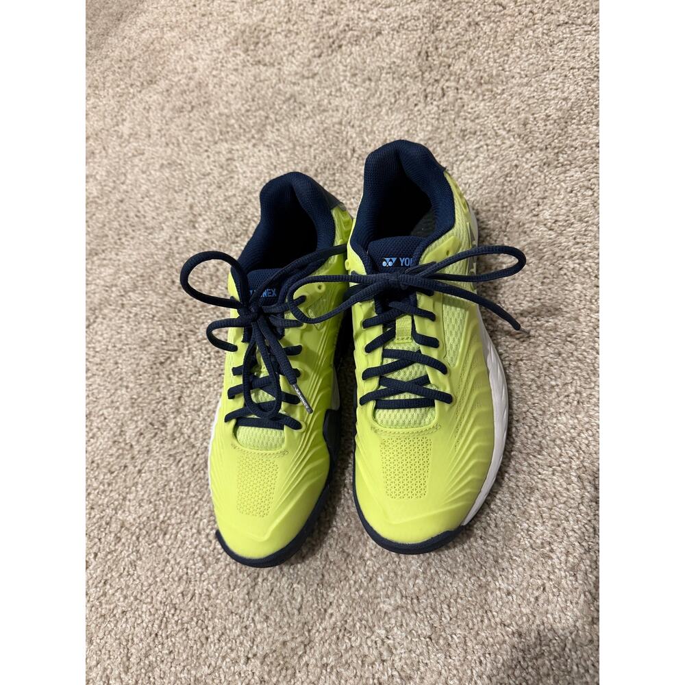 Yonex Power Cushion Eclipsion Tennis Shoes Neon Green Navy Women’s 9 Men’s 7.5 - Picture 3 of 5